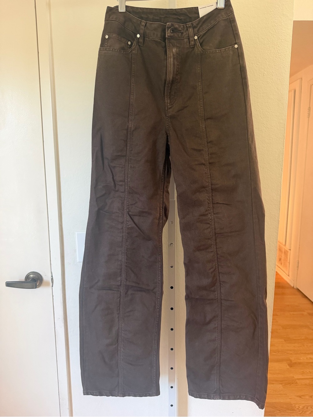 Jordan Women's Wide Leg Jeans in Dark Brown